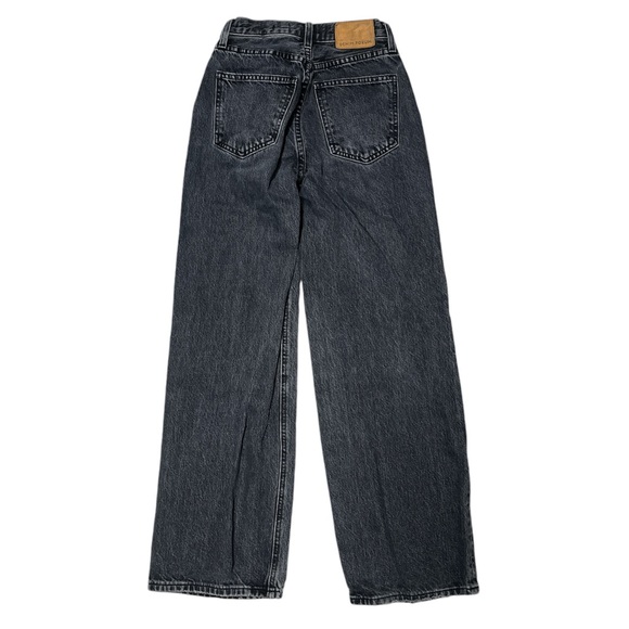 Denim Forum The Farrah Hi-Rise Wide Jean in eyeliner black - size 23 - Picture 7 of 12